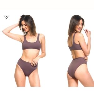 High waisted bikini set